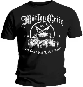 Motley Crue T-Shirt Unisex You Can't Kill Rock & Roll Unisex Black L #769515