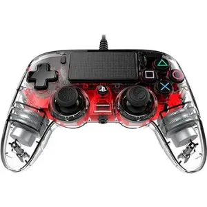 Nacon Wired Compact Controller PS4 - transparent Rot