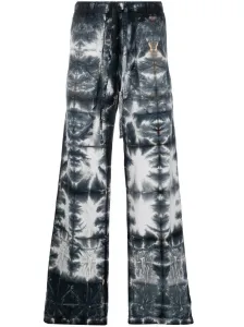NAHMIAS - Tie-dye Print Baggy Cotton Trousers