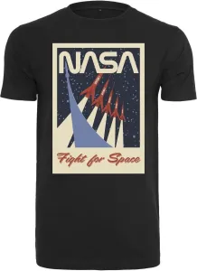 NASA Herren-T-Shirt Fight for space, schwarz #66136
