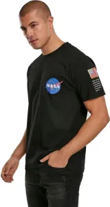 NASA Herren-T-Shirt Insignia Logo Flag, schwarz #66123