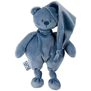 Nattou Plüschspielzeug Teddybär Lapidou aus 100% Recyclingmaterial - dunkelblau - 36 cm