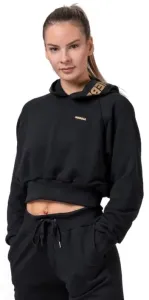 Nebbia Golden Cropped Hoodie Black XS Trainingspullover