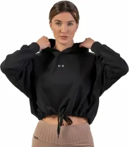 Nebbia Loose Fit Crop Hoodie Iconic Black M-L Trainingspullover