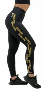Nebbia Classic High Waist Leggings INTENSE Iconic Black/Gold L Fitness Hose