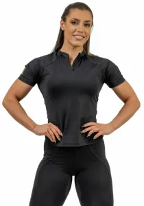 Nebbia Compression Zipper Shirt INTENSE Ultimate Black/Gold S Fitness T-Shirt