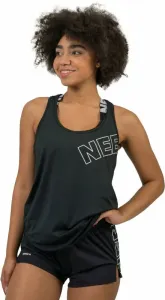 Nebbia FIT Activewear Tank Top “Racer Back” Black M Fitness T-Shirt
