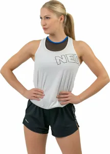 Nebbia FIT Activewear Tank Top “Racer Back” White XS Fitness T-Shirt