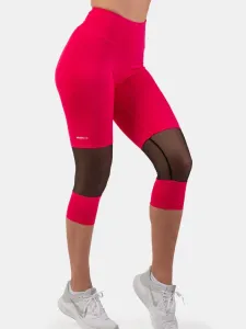 Nebbia High-Waist 3/4 Length Sporty Leggings Pink M Fitness Hose