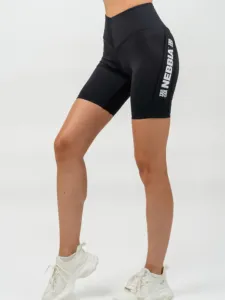 Nebbia High Waisted Biker Shorts Iconic Black L Fitness Hose