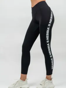 Nebbia High Waisted Side Stripe Leggings Iconic Black L Fitness Hose