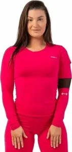 Nebbia Long Sleeve Smart Pocket Sporty Top Pink XS Fitness T-Shirt