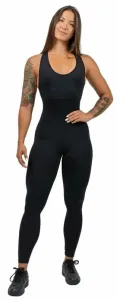 Nebbia One-Piece Workout Jumpsuit Gym Rat Black M Fitness Hose