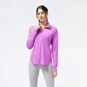 New Balance ACCELERATE HALF-ZIP Damen Sweatshirt, violett, größe