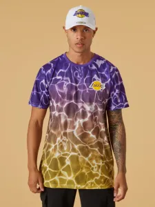 New Era LA Lakers NBA Team T-Shirt Lila