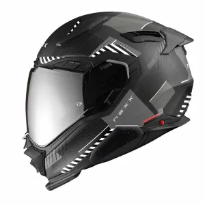 Nexx X.WST3 Fluence Black Silver Matt Full Face Helmet Größe 2XL