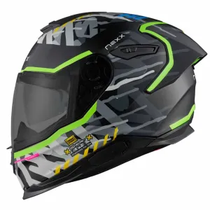 Nexx Y.100R Urbangram Black Matt Full Face Helmet Größe 2XL