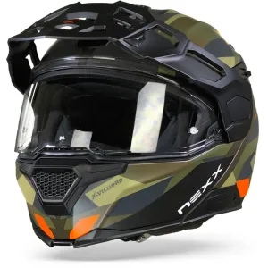 Nexx X.Vilijord Taiga Green Orange Matt Modular Helmet L