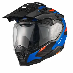 Nexx X.WED3 Keyo Blue Red Matt Adventure Helmet Größe XL