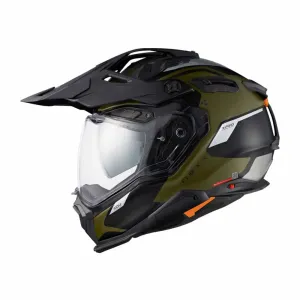 Nexx X.WED3 Keyo Green Silver Matt Adventure Helmet Größe 3XL