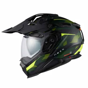 Nexx X.WED3 Trailmania Green Neon Matt Adventure Helmet Größe XXS