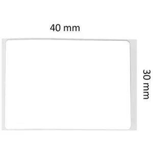 Niimbot Etiketten ER 40 mm x 30 mm - 230 Stück Transparent für B21 #1401601