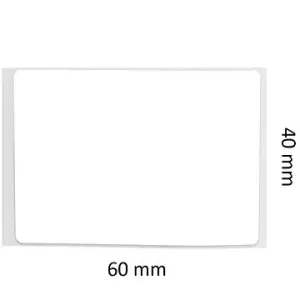 Niimbot Etiketten R 40 mm x 60 mm - 125 Stück Weiß für B21