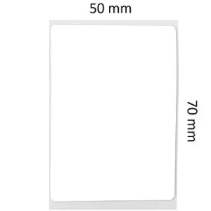 Niimbot Etiketten R 50 mm x 70 mm - 110 Stück Weiß für B21