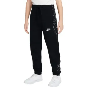Nike NSW PANT CLUB AOP B Jungen Trainingshose, schwarz, veľkosť M