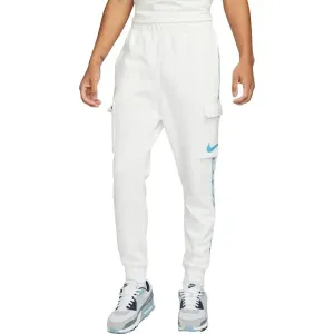 Nike NSW REPEAT SW FLC CARGO PANT Herren Trainingshose, weiß, größe
