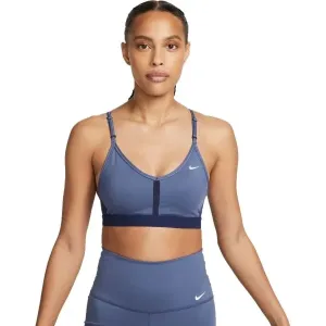 Nike DF INDY V-NECK BRA W Sport BH, blau, größe