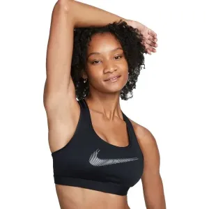 Nike DRI-FIT SWOOSH Damen Sport BH, schwarz, veľkosť XL