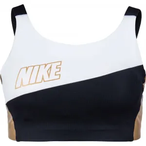Nike SWOOSH MTLC LOGO BRA PAD Sport BH, schwarz, größe