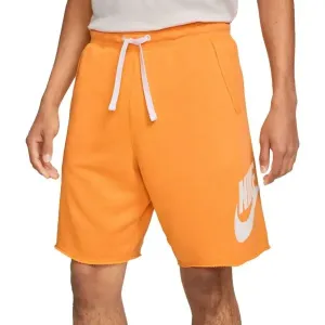 Nike CLUB ALUMNI HBR FT SHORT Herrenshorts, orange, veľkosť M