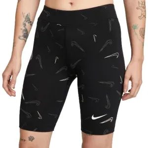 Nike NSW SHORT AOP PRNT Damenshorts, schwarz, größe