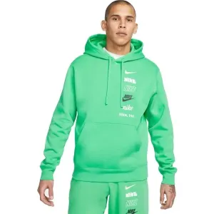 Nike CLUB+ BB PO HOODIE MLOGO Herren Sweatshirt, grün, veľkosť M
