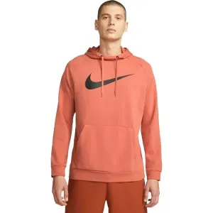 Nike DRY HOODIE PO SWOOSH M Herren Sweatshirt, orange, veľkosť S