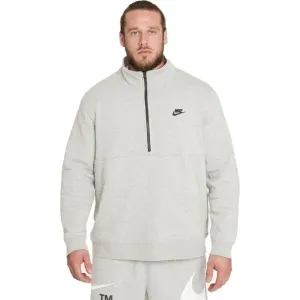 Nike M NSW CLUB BB HZ TOP Herren Sweatshirt, grau, veľkosť M