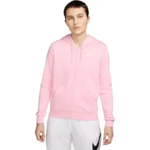 Nike NSW CLUB FLC FZ HOODIE STD Damen Sweatshirt, rosa, größe M