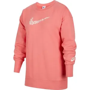 Nike NSW FT BF Sweatshirt für Mädchen, lachsfarben, veľkosť L