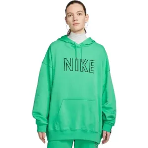 Nike NSW FT OS FLC PO HOODIE SW Damen Sweatshirt, grün, größe