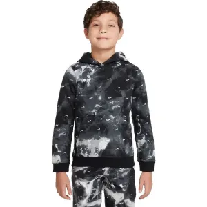 Nike NSW KLUB FLC PO FT AOP Jungen Sweatshirt, schwarz, größe #1137159