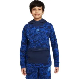 Nike NSW NIKE READ AOP FT PO HD B Jungen Sweatshirt, blau, größe #157402