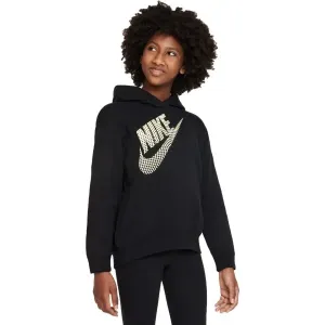 Nike NSW OS PO Sweatshirt für Mädchen, schwarz, veľkosť XL
