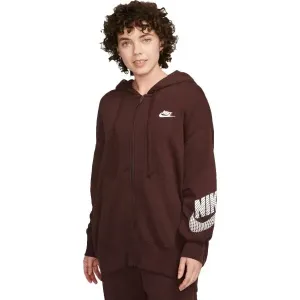 Nike NSW PHNX FLC FZ HOODIE DNC Damen Sweatshirt, braun, größe #1139287