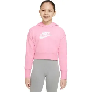 Nike SPORTSWEAR CLUB Sweatshirt für Mädchen, rosa, veľkosť S