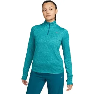 Nike SWIFT ELMNT DF UV HZ TOP Damen Sweatshirt, türkis, veľkosť S