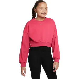 Nike YOGA DF FLC PO Sweatshirt für Mädchen, rosa, größe