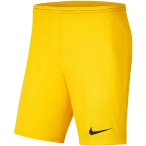 Nike DRI-FIT PARK 3 JR TQO Fußballshorts für Jungs, gelb, größe