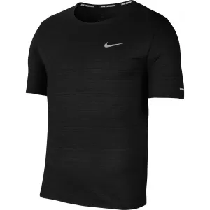 Nike DRI-FIT MILER Herren Laufshirt, schwarz, größe